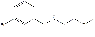 [1-(3-bromophenyl)ethyl](1-methoxypropan-2-yl)amine 구조식 이미지