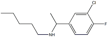 [1-(3-chloro-4-fluorophenyl)ethyl](pentyl)amine Structure