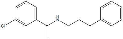 [1-(3-chlorophenyl)ethyl](3-phenylpropyl)amine Structure