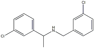 [1-(3-chlorophenyl)ethyl][(3-chlorophenyl)methyl]amine 구조식 이미지