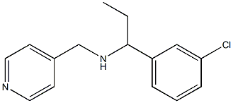 [1-(3-chlorophenyl)propyl](pyridin-4-ylmethyl)amine Structure