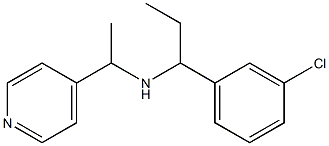 [1-(3-chlorophenyl)propyl][1-(pyridin-4-yl)ethyl]amine 구조식 이미지