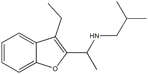 [1-(3-ethyl-1-benzofuran-2-yl)ethyl](2-methylpropyl)amine Structure