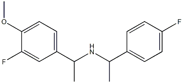 [1-(3-fluoro-4-methoxyphenyl)ethyl][1-(4-fluorophenyl)ethyl]amine Structure