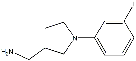 [1-(3-iodophenyl)pyrrolidin-3-yl]methanamine 구조식 이미지