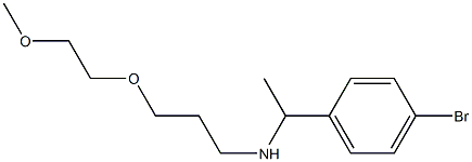 [1-(4-bromophenyl)ethyl][3-(2-methoxyethoxy)propyl]amine Structure