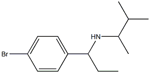 [1-(4-bromophenyl)propyl](3-methylbutan-2-yl)amine 구조식 이미지