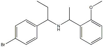 [1-(4-bromophenyl)propyl][1-(2-methoxyphenyl)ethyl]amine Structure