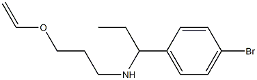 [1-(4-bromophenyl)propyl][3-(ethenyloxy)propyl]amine Structure