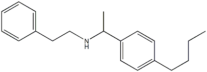 [1-(4-butylphenyl)ethyl](2-phenylethyl)amine Structure