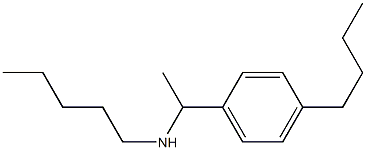 [1-(4-butylphenyl)ethyl](pentyl)amine Structure