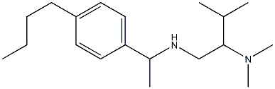 [1-(4-butylphenyl)ethyl][2-(dimethylamino)-3-methylbutyl]amine 구조식 이미지