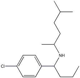 [1-(4-chlorophenyl)butyl](5-methylhexan-2-yl)amine 구조식 이미지