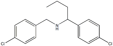 [1-(4-chlorophenyl)butyl][(4-chlorophenyl)methyl]amine Structure