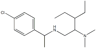 [1-(4-chlorophenyl)ethyl][2-(dimethylamino)-3-ethylpentyl]amine 구조식 이미지