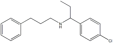 [1-(4-chlorophenyl)propyl](3-phenylpropyl)amine Structure
