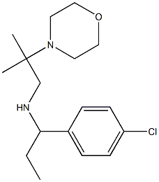 [1-(4-chlorophenyl)propyl][2-methyl-2-(morpholin-4-yl)propyl]amine Structure