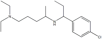 [1-(4-chlorophenyl)propyl][5-(diethylamino)pentan-2-yl]amine Structure