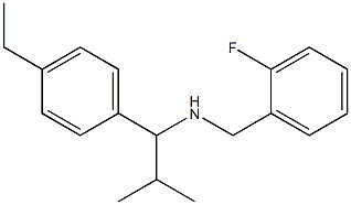 [1-(4-ethylphenyl)-2-methylpropyl][(2-fluorophenyl)methyl]amine Structure