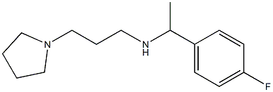 [1-(4-fluorophenyl)ethyl][3-(pyrrolidin-1-yl)propyl]amine Structure