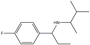 [1-(4-fluorophenyl)propyl](3-methylbutan-2-yl)amine Structure