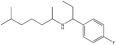 [1-(4-fluorophenyl)propyl](6-methylheptan-2-yl)amine Structure