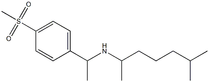[1-(4-methanesulfonylphenyl)ethyl](6-methylheptan-2-yl)amine Structure