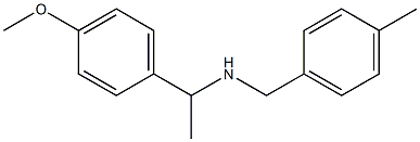 [1-(4-methoxyphenyl)ethyl][(4-methylphenyl)methyl]amine Structure