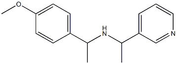 [1-(4-methoxyphenyl)ethyl][1-(pyridin-3-yl)ethyl]amine Structure