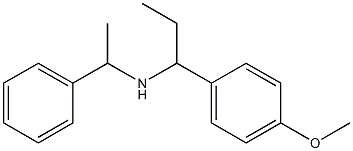 [1-(4-methoxyphenyl)propyl](1-phenylethyl)amine Structure
