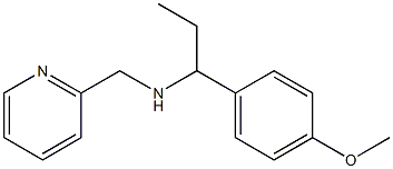 [1-(4-methoxyphenyl)propyl](pyridin-2-ylmethyl)amine Structure