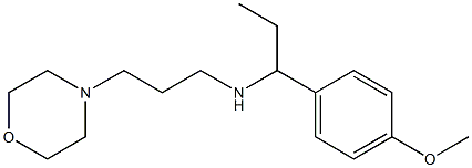 [1-(4-methoxyphenyl)propyl][3-(morpholin-4-yl)propyl]amine 구조식 이미지