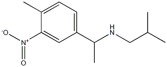 [1-(4-methyl-3-nitrophenyl)ethyl](2-methylpropyl)amine Structure