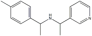 [1-(4-methylphenyl)ethyl][1-(pyridin-3-yl)ethyl]amine 구조식 이미지
