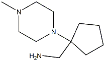 [1-(4-methylpiperazin-1-yl)cyclopentyl]methylamine Structure