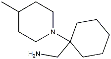 [1-(4-methylpiperidin-1-yl)cyclohexyl]methylamine Structure