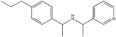 [1-(4-propylphenyl)ethyl][1-(pyridin-3-yl)ethyl]amine Structure
