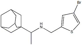 [1-(adamantan-1-yl)ethyl][(4-bromothiophen-2-yl)methyl]amine Structure
