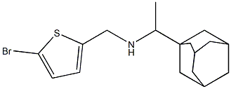 [1-(adamantan-1-yl)ethyl][(5-bromothiophen-2-yl)methyl]amine 구조식 이미지