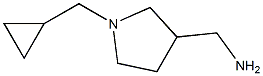 [1-(cyclopropylmethyl)pyrrolidin-3-yl]methylamine Structure