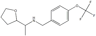 [1-(oxolan-2-yl)ethyl]({[4-(trifluoromethoxy)phenyl]methyl})amine Structure