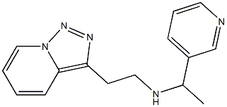 [1-(pyridin-3-yl)ethyl](2-{[1,2,4]triazolo[3,4-a]pyridin-3-yl}ethyl)amine Structure