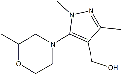 [1,3-dimethyl-5-(2-methylmorpholin-4-yl)-1H-pyrazol-4-yl]methanol 구조식 이미지