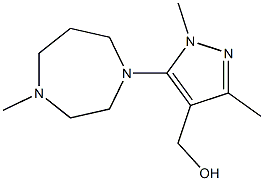 [1,3-dimethyl-5-(4-methyl-1,4-diazepan-1-yl)-1H-pyrazol-4-yl]methanol 구조식 이미지