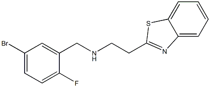 [2-(1,3-benzothiazol-2-yl)ethyl][(5-bromo-2-fluorophenyl)methyl]amine Structure