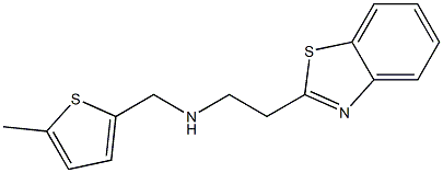 [2-(1,3-benzothiazol-2-yl)ethyl][(5-methylthiophen-2-yl)methyl]amine 구조식 이미지