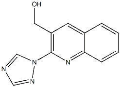 [2-(1H-1,2,4-triazol-1-yl)quinolin-3-yl]methanol 구조식 이미지