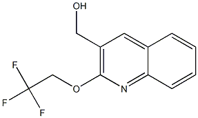 [2-(2,2,2-trifluoroethoxy)quinolin-3-yl]methanol Structure