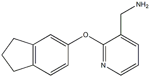 [2-(2,3-dihydro-1H-inden-5-yloxy)pyridin-3-yl]methanamine 구조식 이미지
