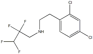 [2-(2,4-dichlorophenyl)ethyl](2,2,3,3-tetrafluoropropyl)amine Structure